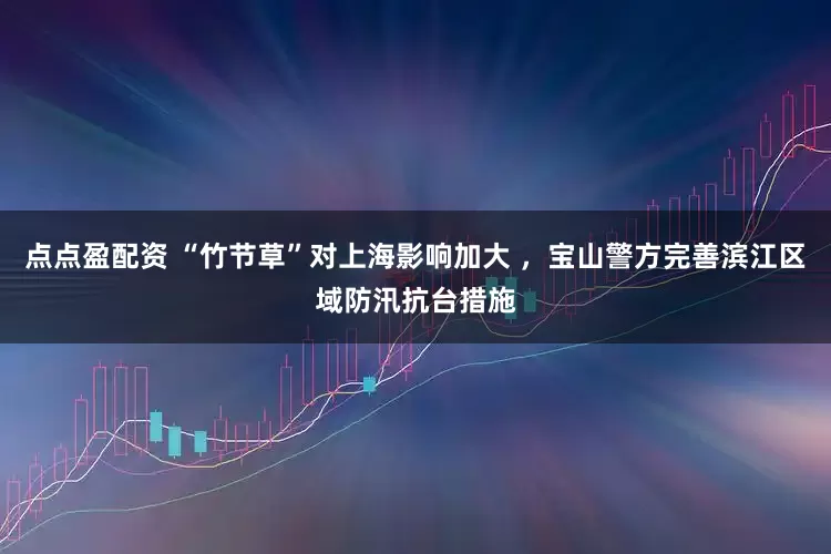 点点盈配资 “竹节草”对上海影响加大 ，宝山警方完善滨江区域防汛抗台措施
