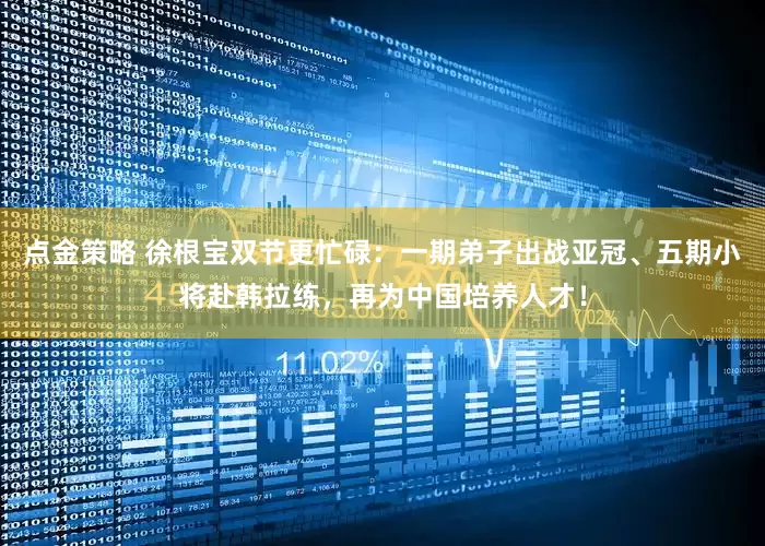 点金策略 徐根宝双节更忙碌：一期弟子出战亚冠、五期小将赴韩拉练，再为中国培养人才！